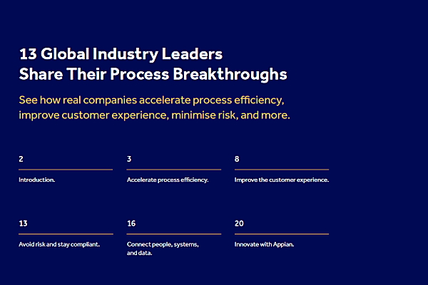 13 Global Industry Leaders Share Their Process Breakthroughs