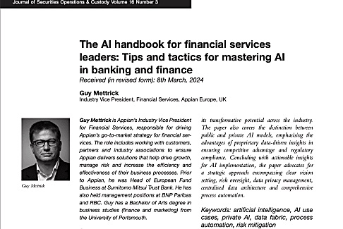 The AI handbook for financial services leaders: Tips and tactics for mastering AI in banking and finance